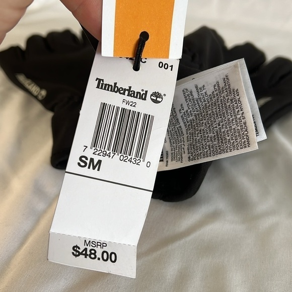 Timberland Men’s Black‎ Touchscreen Winter Gloves size S/M - Picture 6 of 6